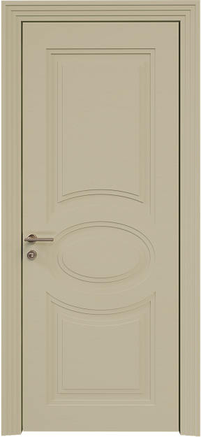 Межкомнатная дверь Florencia Neo Classic Scalino, цвет - Серо-оливковая эмаль по шпону (RAL 7032), Без стекла (ДГ)