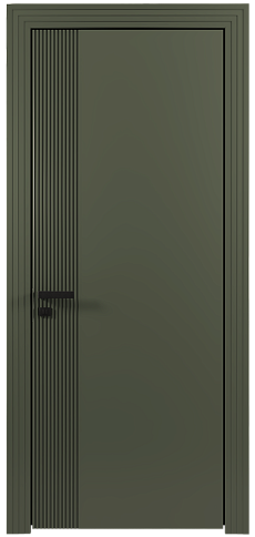 Дверь Sinistro Moderno Серый Мох эмаль (RAL 7003) без стекла