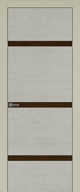 Межкомнатная дверь Tivoli Г-4, цвет - Серо-оливковая эмаль по шпону (RAL 7032), Без стекла (ДГ)