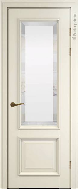 Межкомнатная дверь Dinastia LUX, цвет - Жемчужная эмаль (RAL 1013), Со стеклом (ДО)