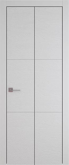 Межкомнатная дверь Tivoli В-2 Книжка, цвет - Серая эмаль по шпону (RAL 7047), Без стекла (ДГ)