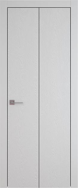 Межкомнатная дверь Tivoli А-1 Книжка, цвет - Серая эмаль по шпону (RAL 7047), Без стекла (ДГ)