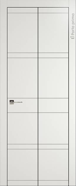 Межкомнатная дверь Tivoli Е-2 Книжка, цвет - Бежевая эмаль (RAL 9010), Без стекла (ДГ)