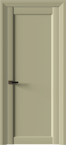 Дверь Domenica Neo Classic Decoro Серо-оливковая эмаль (RAL 7032) без стекла