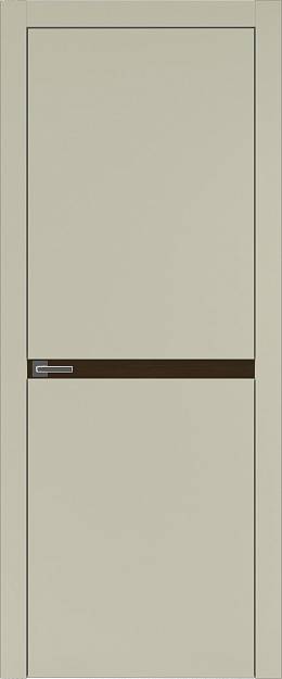 Межкомнатная дверь Tivoli Б-4, цвет - Серо-оливковая эмаль (RAL 7032), Без стекла (ДГ)