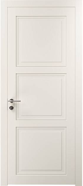 Межкомнатная дверь Milano Neo Classic, цвет - Бежевая эмаль (RAL 9010), Без стекла (ДГ)