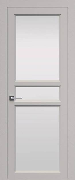 Межкомнатная дверь Sorrento-R Е2, цвет - Магнолия ST, Со стеклом (ДО)