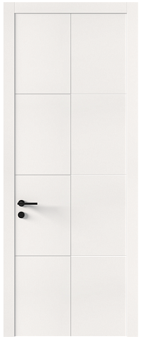 Дверь Tivoli Л-2 Белоснежная мягкая шагрень без стекла