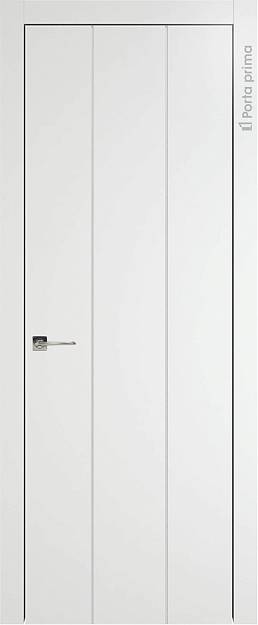 Межкомнатная дверь Tivoli Б-1, цвет - Белый ST, Без стекла (ДГ)