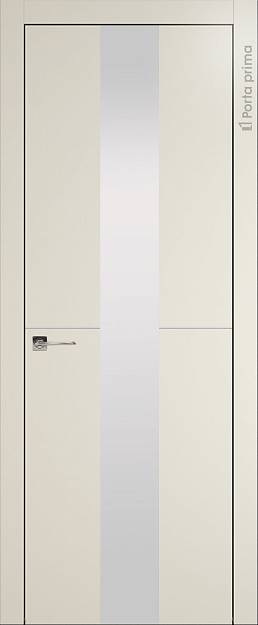 Межкомнатная дверь Tivoli Ж-3, цвет - Жемчужная эмаль (RAL 1013), Со стеклом (ДО)