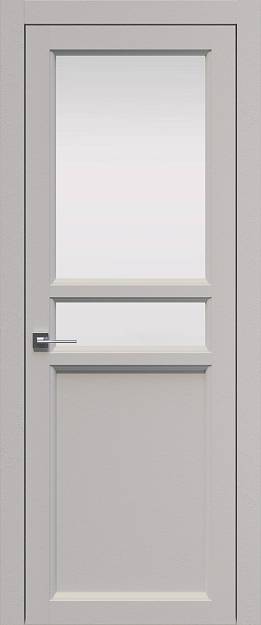 Межкомнатная дверь Sorrento-R Д2, цвет - Магнолия ST, Со стеклом (ДО)