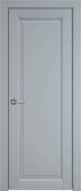 Межкомнатная дверь Domenica, цвет - Серебристо-серая эмаль (RAL 7045), Без стекла (ДГ)