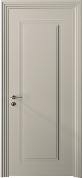 Межкомнатная дверь Domenica Neo Classic Scalino, цвет - Жемчужная эмаль (RAL 1013), Без стекла (ДГ)