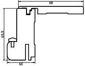 Моноблок для компланарной системы с наличником 80 мм, (комплект) на двустворчатую дверь с доработкой под Twice для двустворчатой двери, стандартная высота, 4496  Венге Нуар
