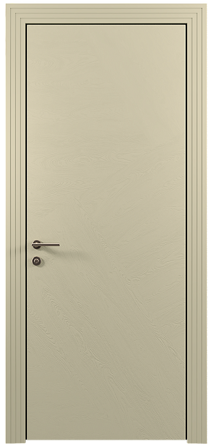 Межкомнатная дверь Tivoli М-1, цвет - Серо-оливковая эмаль по шпону (RAL 7032), Без стекла (ДГ)