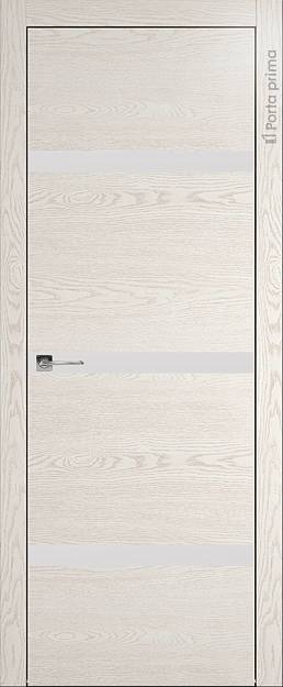 Межкомнатная дверь Tivoli Г-4, цвет - Белый ясень (nano-flex), Без стекла (ДГ)