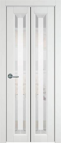 Дверь Domenica Книжка Porta Classic Белая эмаль (RAL 9003) со стеклом