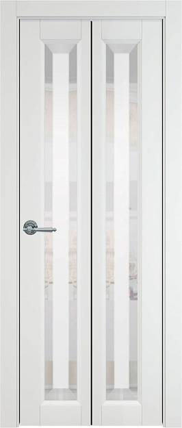 Межкомнатная дверь Porta Classic Domenica, цвет - Белая эмаль (RAL 9003), Со стеклом (ДО)