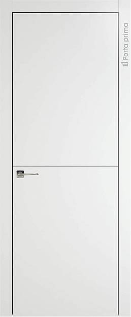Межкомнатная дверь Tivoli Б-3, цвет - Белый ST, Без стекла (ДГ)