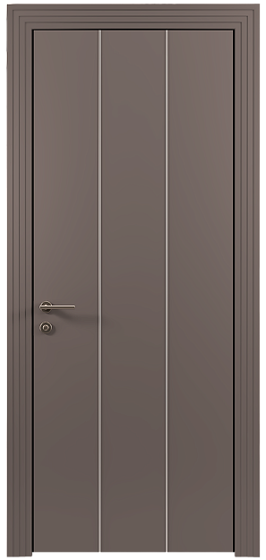 Межкомнатная дверь Tivoli Б-1, цвет - Теплый Серый эмаль (RAL 040-60-05), Без стекла (ДГ)