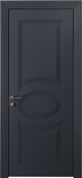 Межкомнатная дверь Florencia Neo Classic Scalino, цвет - Графитово-серая эмаль (RAL 7024), Без стекла (ДГ)