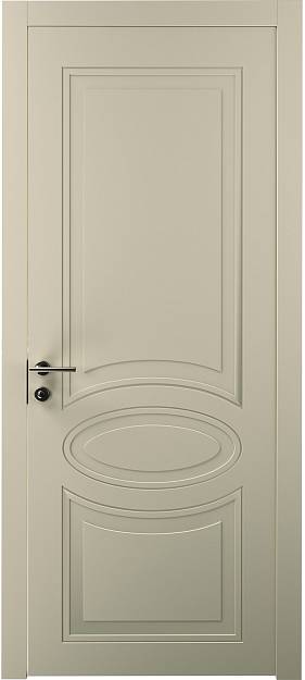 Межкомнатная дверь Florencia Neo Classic, цвет - Серо-оливковая эмаль (RAL 7032), Без стекла (ДГ)