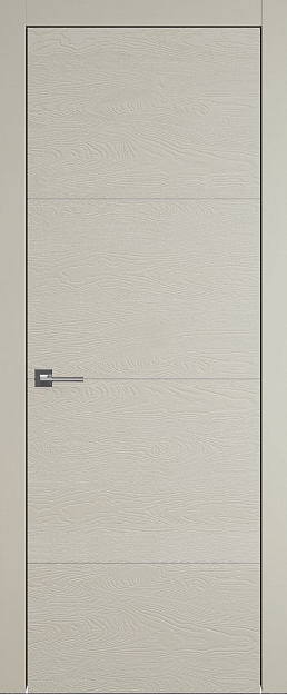 Межкомнатная дверь Tivoli Г-2, цвет - Серо-оливковая эмаль по шпону (RAL 7032), Без стекла (ДГ)