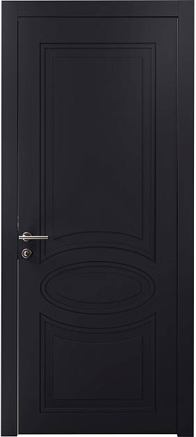 Межкомнатная дверь Florencia Neo Classic, цвет - Черная эмаль (RAL 9004), Без стекла (ДГ)