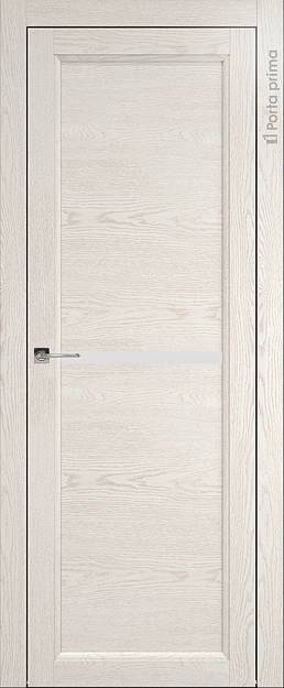 Межкомнатная дверь Sorrento-R А3, цвет - Белый ясень (nano-flex), Без стекла (ДГ)