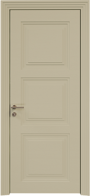 Межкомнатная дверь Millano Neo Classic Scalino, цвет - Серо-оливковая эмаль по шпону (RAL 7032), Без стекла (ДГ)