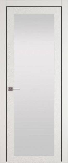 Межкомнатная дверь Tivoli З-4, цвет - Бежевая эмаль по шпону (RAL 9010), Со стеклом (ДО)