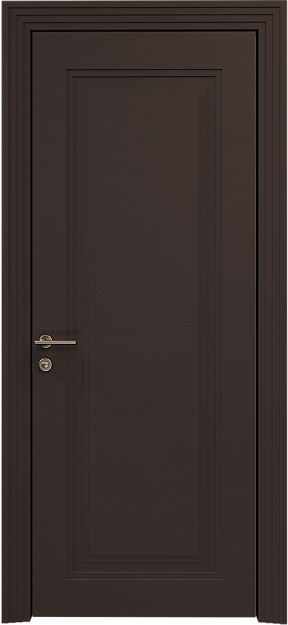 Межкомнатная дверь Domenica Neo Classic Scalino, цвет - Чёрный Базальт эмаль по шпону (RAL 040-30-05), Без стекла (ДГ)