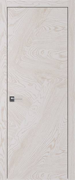 Межкомнатная дверь Tivoli М-1, цвет - Белый ясень (nano-flex), Без стекла (ДГ)