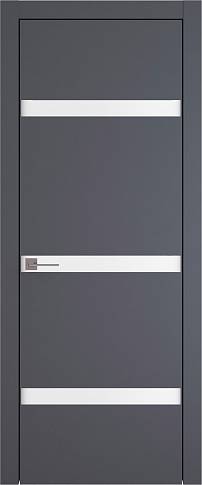 Дверь Tivoli Г-4 Графитово-серая эмаль (RAL 7024) без стекла
