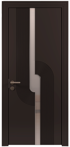 Дверь Cascato Moderno Чёрный Базальт эмаль (RAL 040-30-05) без стекла