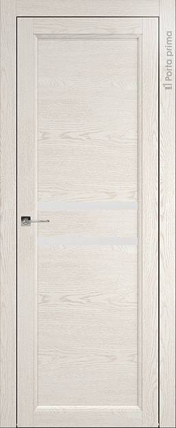 Межкомнатная дверь Sorrento-R В3, цвет - Белый ясень (nano-flex), Без стекла (ДГ)