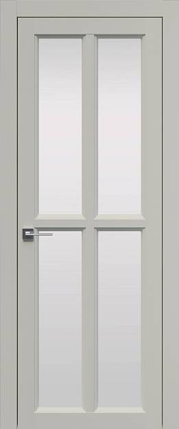 Межкомнатная дверь Sorrento-R И4, цвет - Магнолия ST, Со стеклом (ДО)