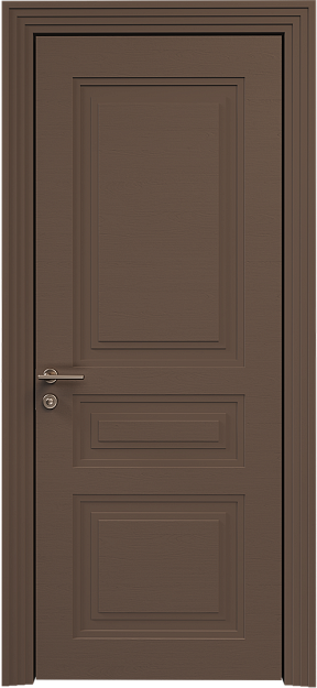 Межкомнатная дверь Imperia-R Neo Classic Scalino, цвет - Коричневый Тик эмаль по шпону (RAL 050-50-10), Без стекла (ДГ)