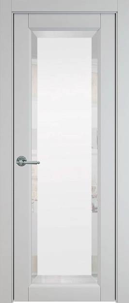 Межкомнатная дверь Domenica, цвет - Серая эмаль (RAL 7047), Со стеклом (ДО)