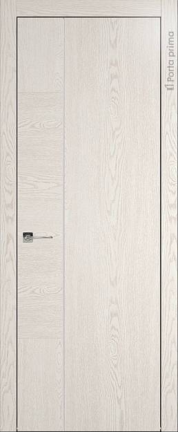 Межкомнатная дверь Tivoli В-1, цвет - Белый ясень (nano-flex), Без стекла (ДГ)