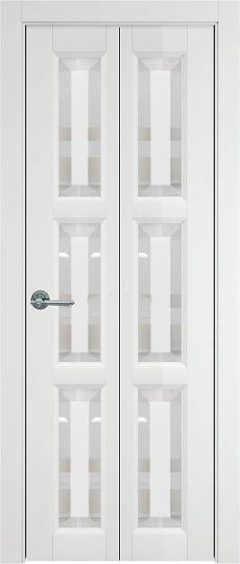 Межкомнатная дверь Porta Classic Milano, цвет - Белая эмаль (RAL 9003), Со стеклом (ДО)