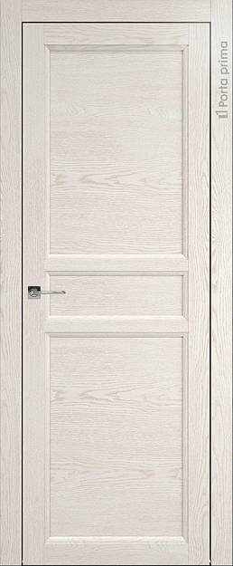 Межкомнатная дверь Sorrento-R Г2, цвет - Белый ясень (nano-flex), Без стекла (ДГ)