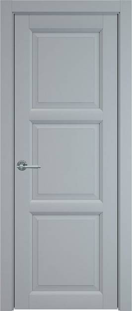 Межкомнатная дверь Milano, цвет - Серебристо-серая эмаль (RAL 7045), Без стекла (ДГ)