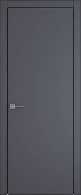 Межкомнатная дверь Tivoli А-1, цвет - Антрацит ST, Без стекла (ДГ)