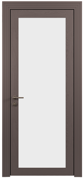 Межкомнатная дверь Tivoli З-1, цвет - Серо-Розовый мордовник эмаль по шпону (RAL 020-60-05), Со стеклом (ДО)