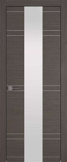 Межкомнатная дверь Tivoli Ж-4, цвет - Дуб графит, Со стеклом (ДО)