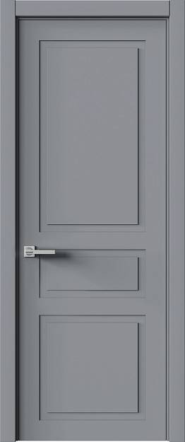 Межкомнатная дверь Tivoli Е-5, цвет - Серебристо-серая эмаль (RAL 7045), Без стекла (ДГ)