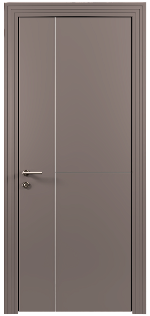 Межкомнатная дверь Tivoli Г-1, цвет - Серая стяжка эмаль (RAL 060-60-05), Без стекла (ДГ)