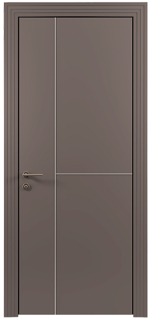 Межкомнатная дверь Tivoli Г-1, цвет - Чёрный Базальт эмаль (RAL 040-30-05), Без стекла (ДГ)