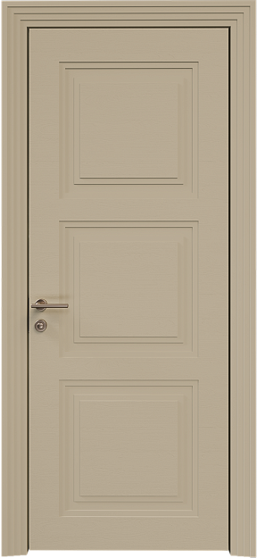 Межкомнатная дверь Millano Neo Classic Scalino, цвет - Серое Льняное волокно эмаль по шпону (RAL 075-70-10), Без стекла (ДГ)
